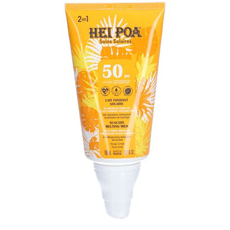 Hei Poa Lait Solaire Visage Et Corps Spf Ml Redcare Pharmacie