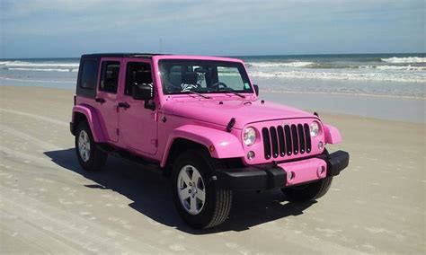 My Jeep Sahara Wrangler Custom Painted Pink With An Ice Pearl Finish