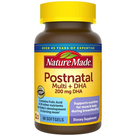 Amazon Nature Made Multivitamínico posnatal DHA 200 mg