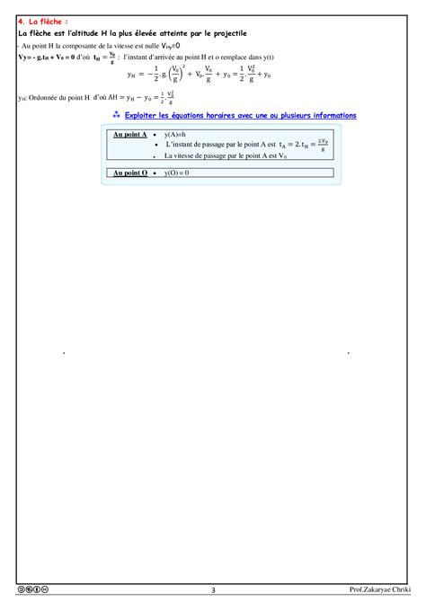 Chute Libre Verticale Dun Solide R Sum De Cours Alloschool