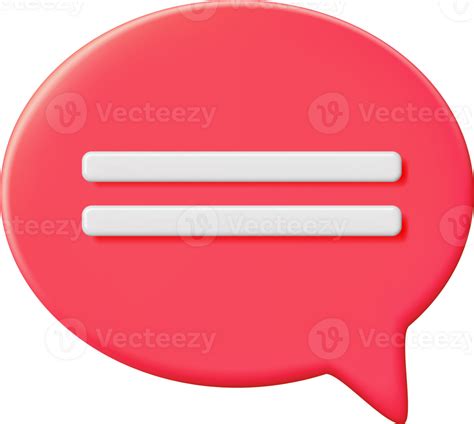 3d Blank Speech Bubble 35715372 Png