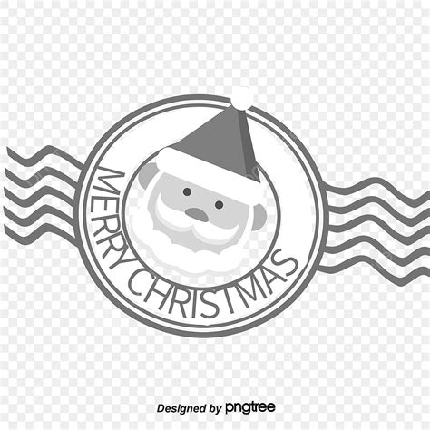 Christmas Santa Claus Postmark Vector Material, Christmas Vector, Santa ...