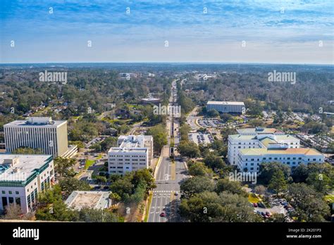 City View From Inside The Old Capital Of Tallahassee Florida Stock