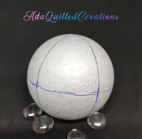 Hand Drawn Marked Styrofoam Balls In Sets Of Six Etsy