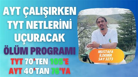 AYT Çalışırken TYT Netlerin Uçacak Ölüm Programı Kritik Taktikler