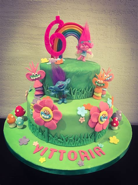 Trolls Birthday Cake