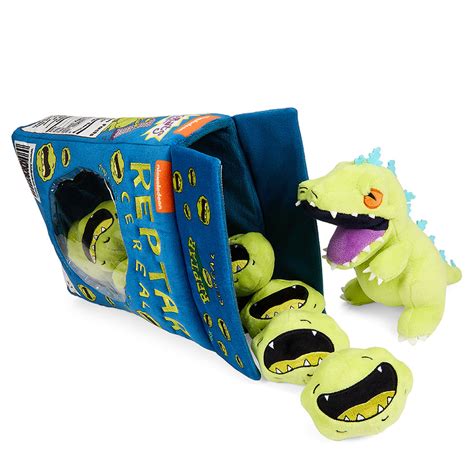 Rugrats 10" Plush Interactive Reptar Cereal Box