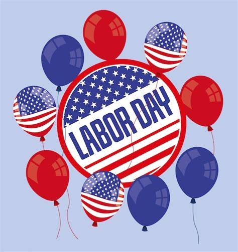 Premium Vector Happy Labor Day Card