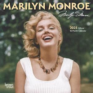 Få Marilyn Monroe Official 2025 7 X 14 Inch Monthly Mini Wall Calendar