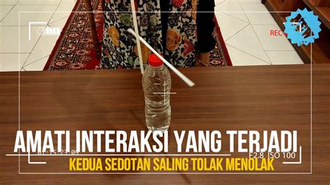 Percobaan Listrik Statis Sederhana Dengan Sedotan Plastik YouTube