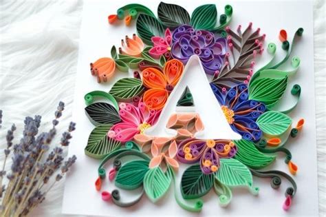 Friendship Day Personalized Gift Quilling Letters A To Z Wall Art For