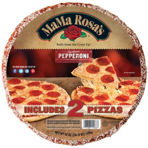 MaMa Rosa's® Pepperoni Pizza, 2 ct / 21 oz - Fry’s Food Stores