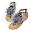 Etebella Damen Flache Sandalen Mit Riemchen B Hmen Clip Toe