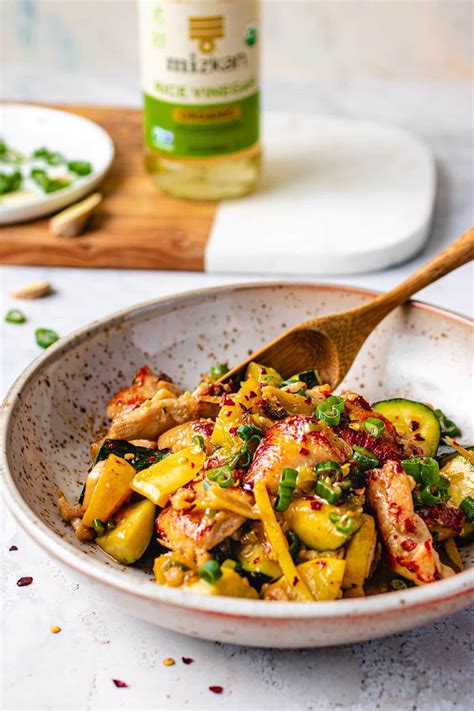 Ginger Chicken Stir Fry With Squash Paleo Whole30 I Heart Umami