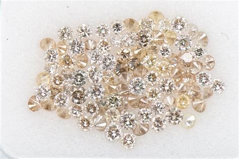 94 Pcs Diamants 1 18 Ct Rond NO RESERVE PRICE H K Catawiki