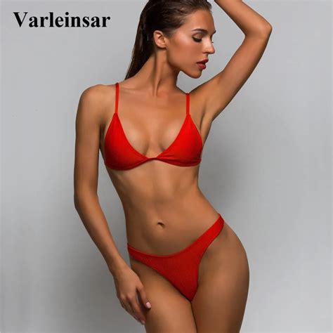 Sexy Bikini High Cut Leg Female Swimsuit Women Swimwear Two Pieces