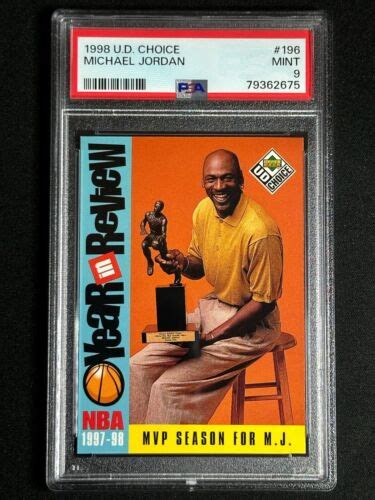 Upper Deck Choice Michael Jordan Psa Mint Chicago Bulls