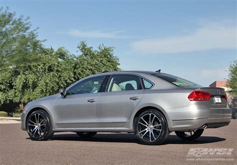 2012 Volkswagen Passat With 20 Cec 882 In Gloss Black Machined Wheels Wheel Specialists Inc