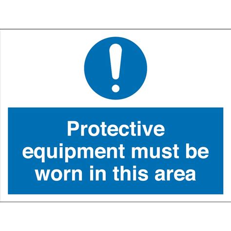 Protective Equipment Must Be Worn Signs From Key Signs Uk