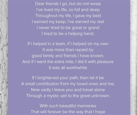 70 Beautiful Funeral Poems for A Friend - Poems Ideas