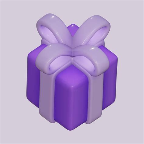 3d глянцевая подарочная коробка цветная | Премиум Фото