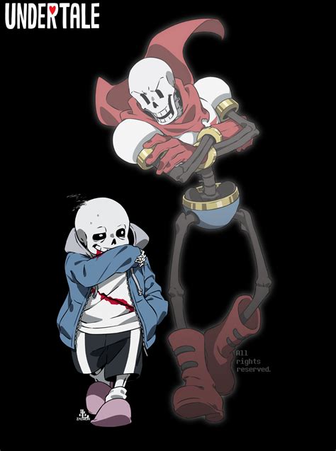 Sans Papyrus Undertale Papyrus Ut Kamezaemon Undertale