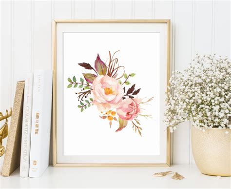 Floral Print Floral Wall Art Flower Print Floral Print Etsy