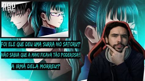 REACT Restrição Celestial Maki Zenin e Fushiguro Toji Jujutsu Kaisen