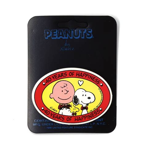 Snoopy And Charlie Brown 40th Anniversary Pinbutton