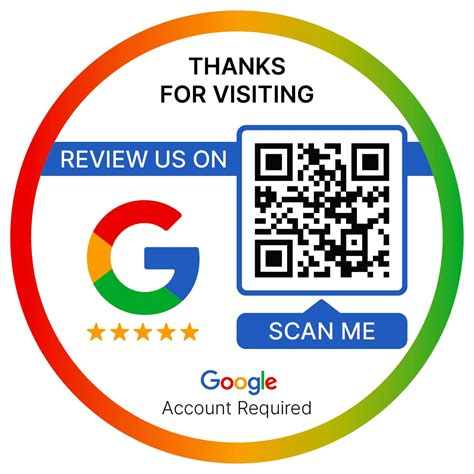 SCAN ME Google Reviews QR Code Stickers Ready To Be Activated