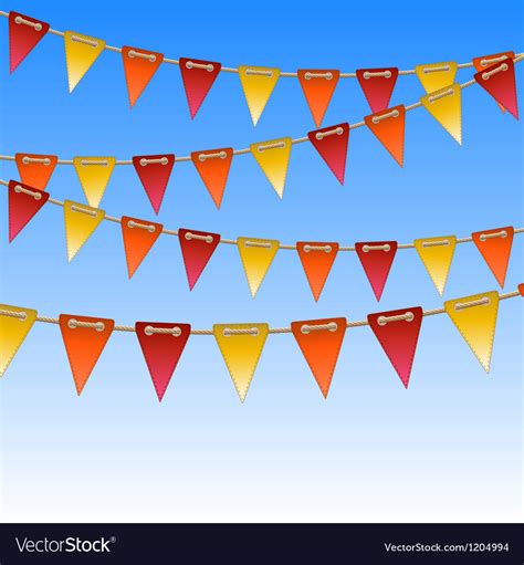 Triangular Flags On A Rope Royalty Free Vector Image Atelier Yuwa Ciao Jp