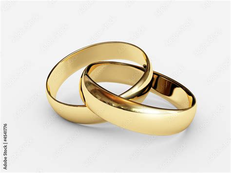 Connected wedding rings Stock Illustration | Adobe Stock