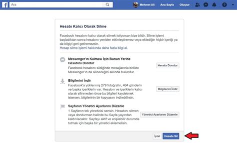 Facebook hesap silme nasıl yapılır Kimdeyir