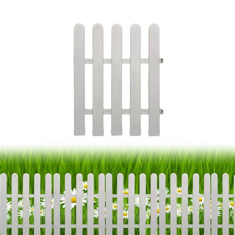 White Plastic Garden Fence Picket Fence Edgings For Lawns Flowerbeds