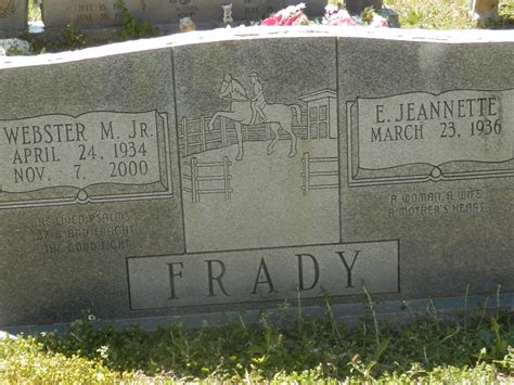 Webster Mallew Frady Jr Find A Grave Memorial