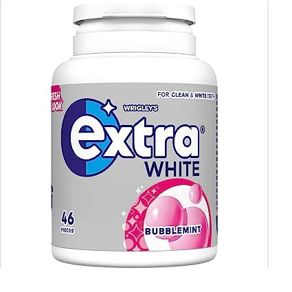 Wrigley S Extra White Bubblemint Gum 46 Pieces Amazon Co Uk Grocery