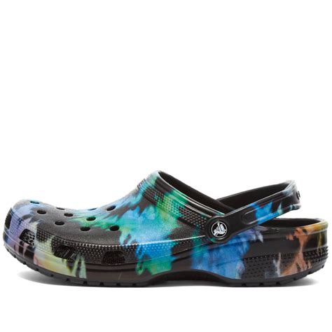 Crocs Classic Tie Dye Graphic Clog Multi Black End Gb