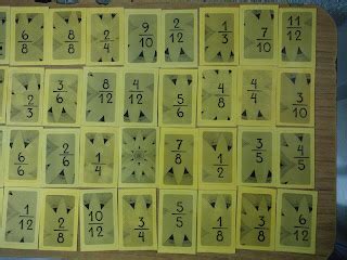 Juegoteca Matemática Escuela del Mirador Cartas Guerra de fracciones