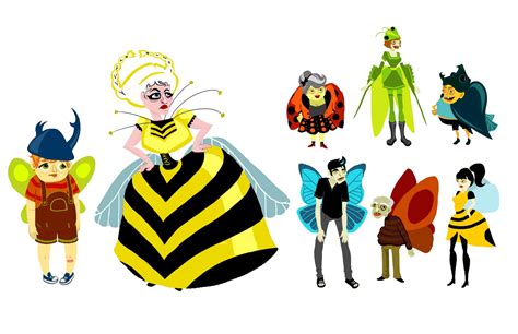 advanced concept art spring  mica characters