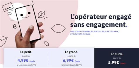 Prixtel des forfaits mobiles 4G sans engagement et écologiques dès 4