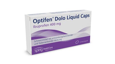 Optifen Dolo Liquid Caps Wirken Schmerzlindernd Spirig