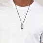 Boss Devon Black Ip Tag Necklace