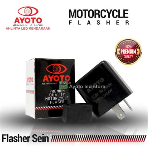 Jual Flasher Sein Sen Relay Sign LED Ayoto 12V Stel Cepat Lambat