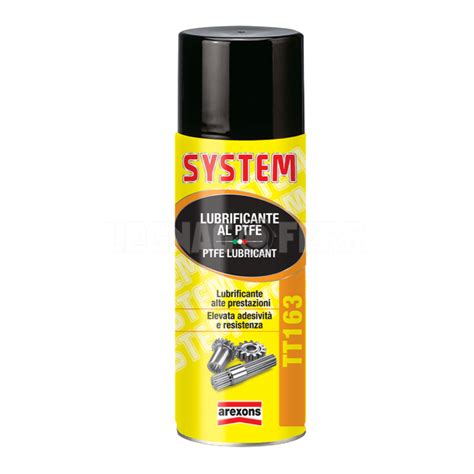 Lubrificante Al Ptfe Grasso Minerale Spray Ml System Arexons Tt