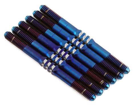 JConcepts B6 4 Fin Titanium Turnbuckle Set Blue 6 3 5x46mm