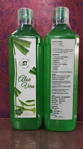 Aloe Vera Juice Manufacturer 500 Ml Packaging Type Bottle At Rs 60