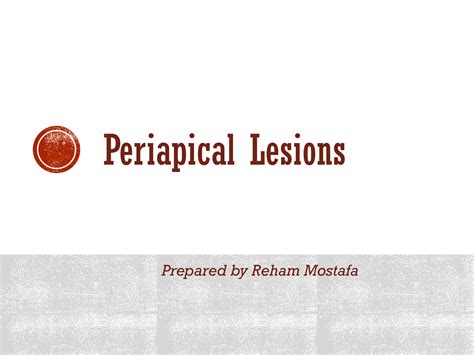 Solution Periapical Lesions Summary Studypool