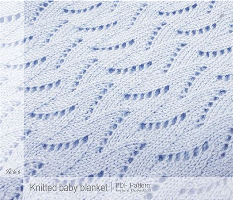 Knitted Baby Blanket Pattern Baby Blanket Pattern DIY Knit - Etsy