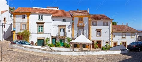 Jewish Quarter Or Ghetto Square With Fonte Da Vila Aka Village Or Town