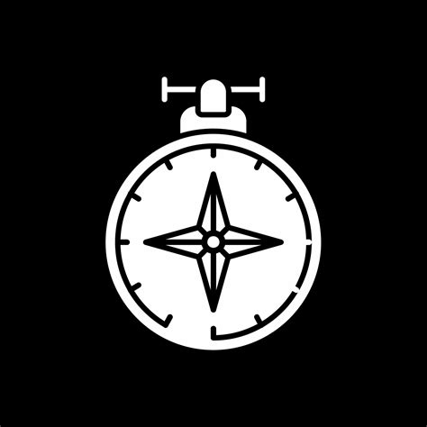 Compass Glyph Inverted Icon 41717871 Vector Art At Vecteezy